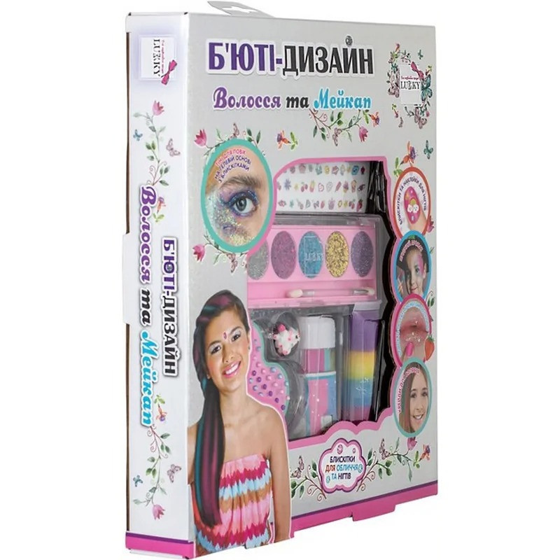 Дитячий набір коcметики "Волосся та макіяж" T20727 палетка 5 кольорів Вінниця - фото 2