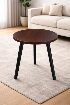 Столик интерьерный круглый DASH-1201 40х40х55 см Темное-Дерево Коломыя