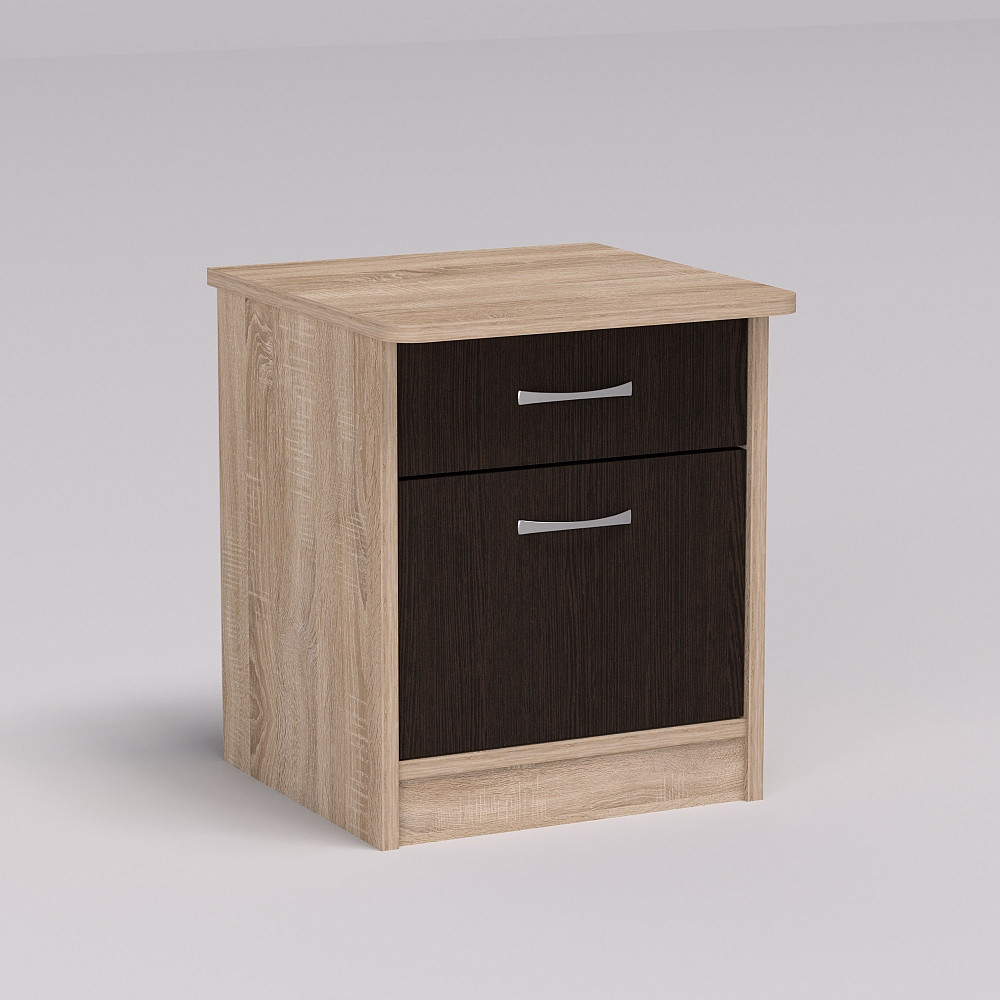 Тумба прикроватная Диана, Дуб Сонома+Венге Магія, 400/400/470 Львов - изображение 1