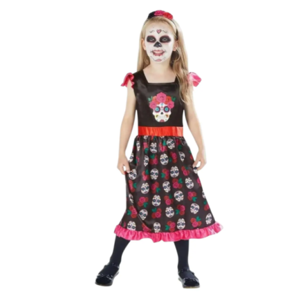 Костюм для Хелловін для дівчинки Черепа різнобарвний Київ