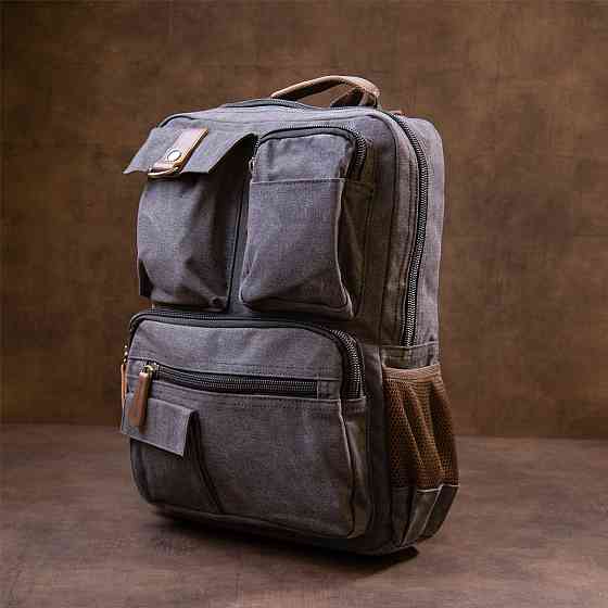 Рюкзак текстильный дорожный унисекс Графит (Vintage) Киев