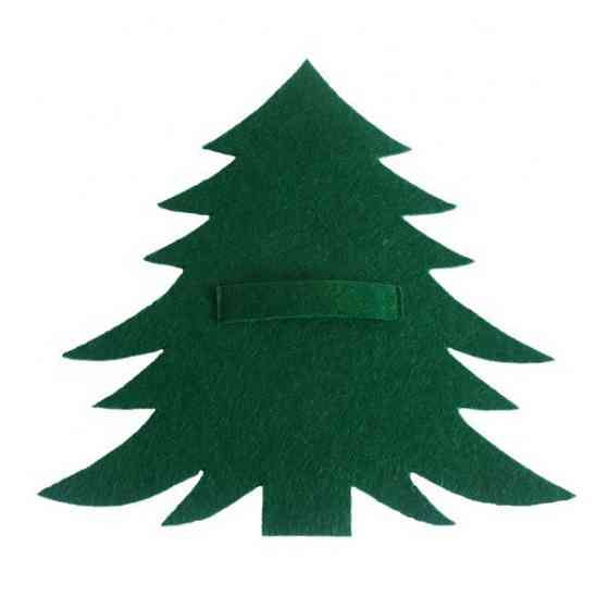 Новогодние конверты для столовых приборов Елочка 1 штука 20 на 20 см зеленый Киев