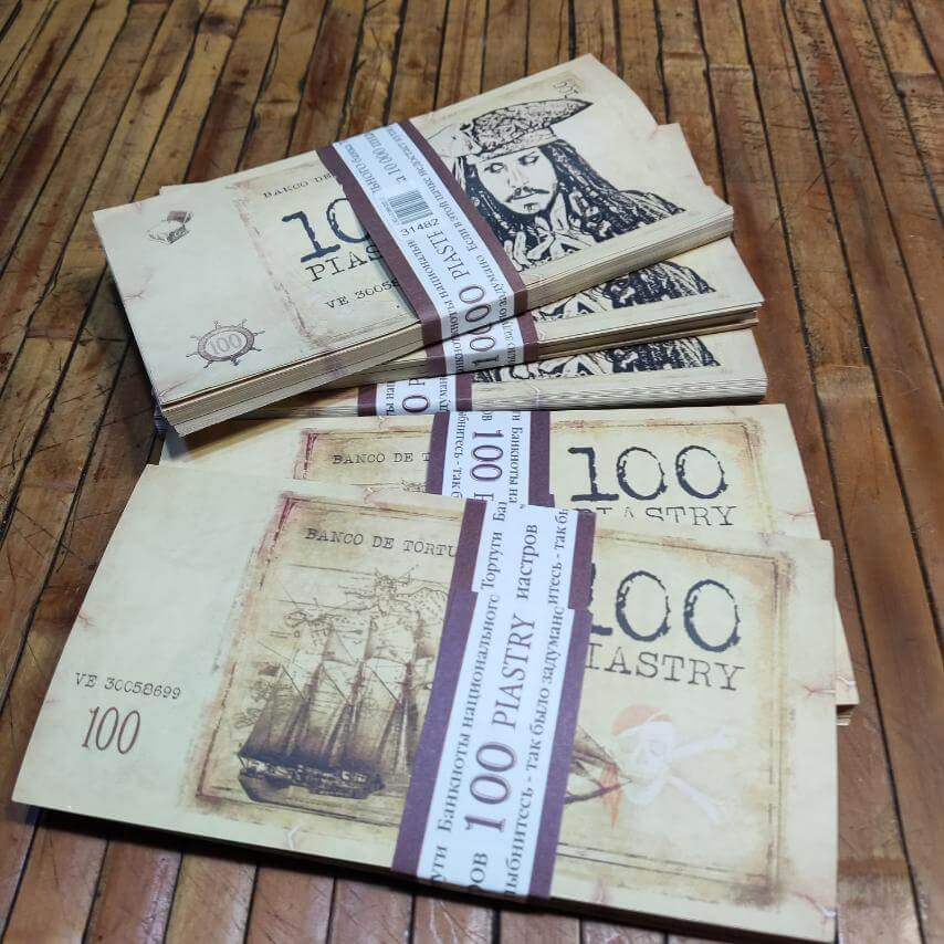 Сувенірні піратські гроші 100 піастрів Київ - фото 3