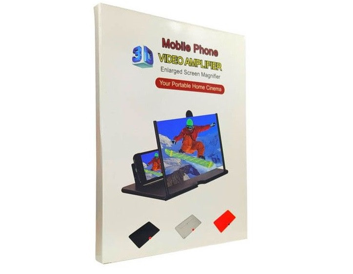 Увеличитель-подставка экрана телефона 3D Enlarged Screen 12 8022, черная Винница - изображение 5