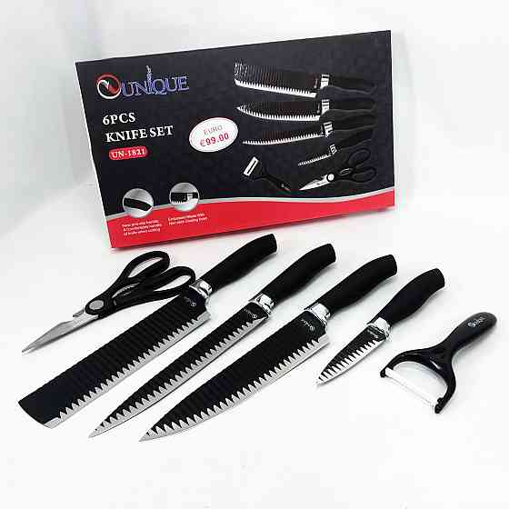 Ножі кухонні професійні UNIQUE UN-1821 6 шт, Відмінний набір ножів, Набір ножів для готування MW-67 Івано-Франківськ