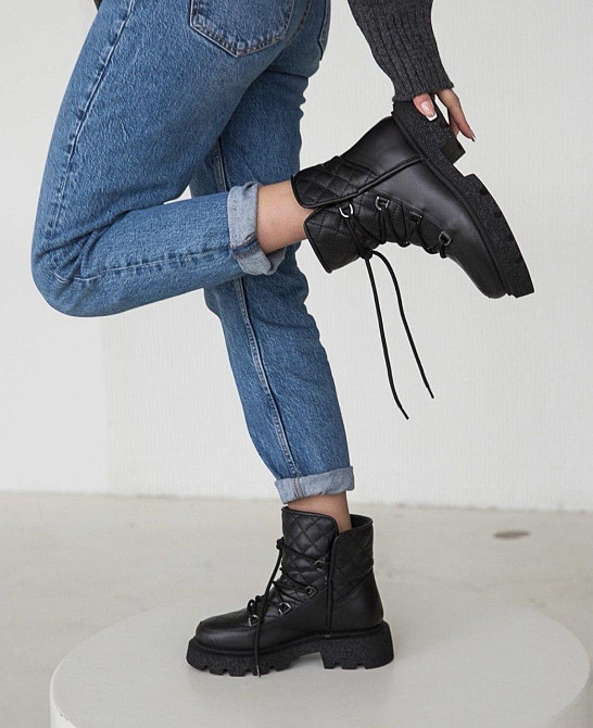 Olli Черевики жіночі OLLI K-93-Астра чорні (зима, шкіра натуральна) (5287) 38р.39р.40р. 39 Коломия - фото 4