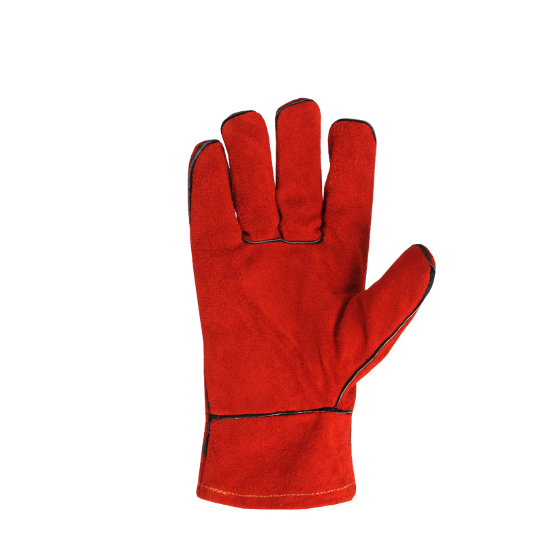 Рукавички 4575 краги зварювальні з підкладкою р.10(XL) червоний ДКГ Житомир
