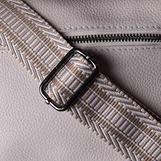 Женская сумка на одно отделение из натуральной кожи Vintage 22602 Белая Киев