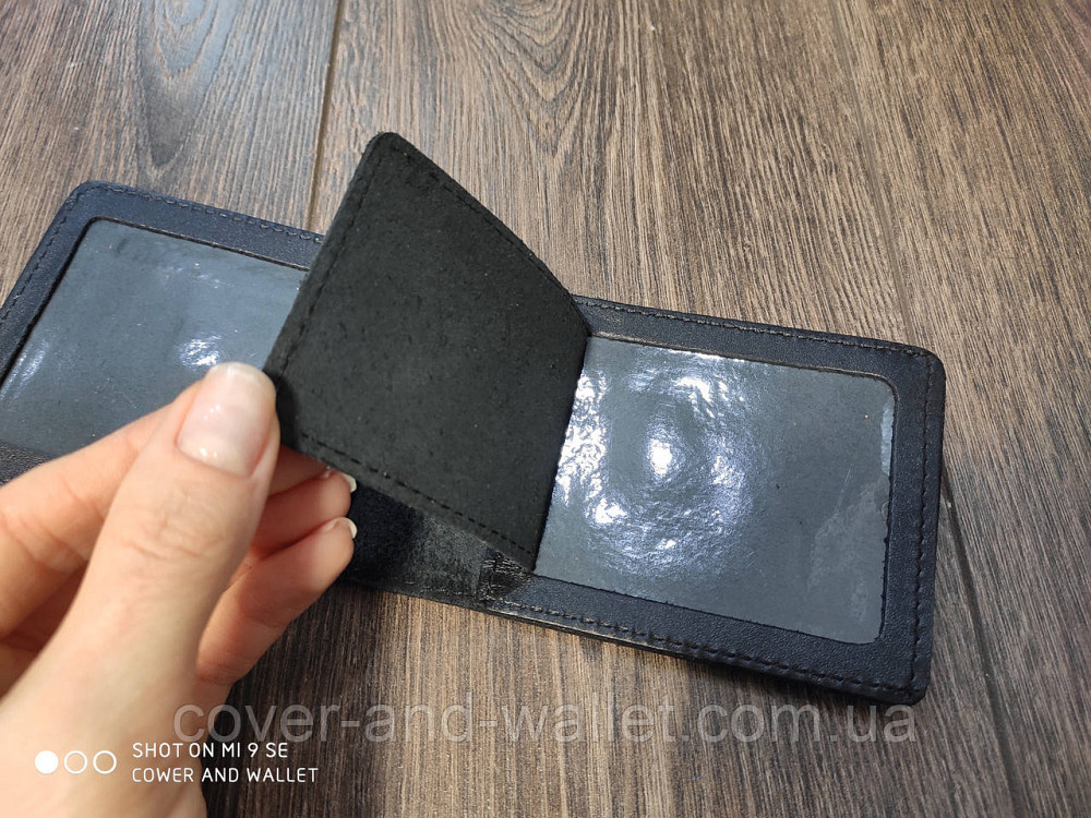 Обкладинка на посвідчення  "Національна Гвардія Україна" з кишенею (чорна) Київ - фото 8