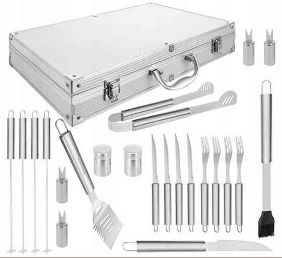 Набір інструментів для барбекю та гриля 26 предметів у валізі Kaminer (27433) Нововолинськ