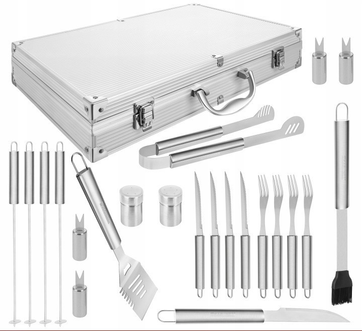 Набір інструментів для барбекю та гриля 26 предметів у валізі Kaminer (27433) Нововолинськ - фото 2