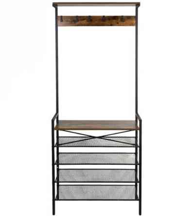 Полиця з вішалкою для зберігання взуття 189 см Ruhhy (27035) Нововолинськ