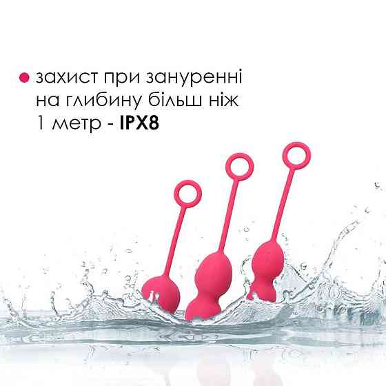 Набор вагинальных шариков со смещенным центром тяжести Svakom Nova Plum Red Sex Aura Киев