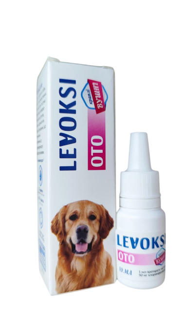 Краплі Левоксі-Опті вушні для собак котів та декоративних гризунів 10 мл Вінниця - фото 1