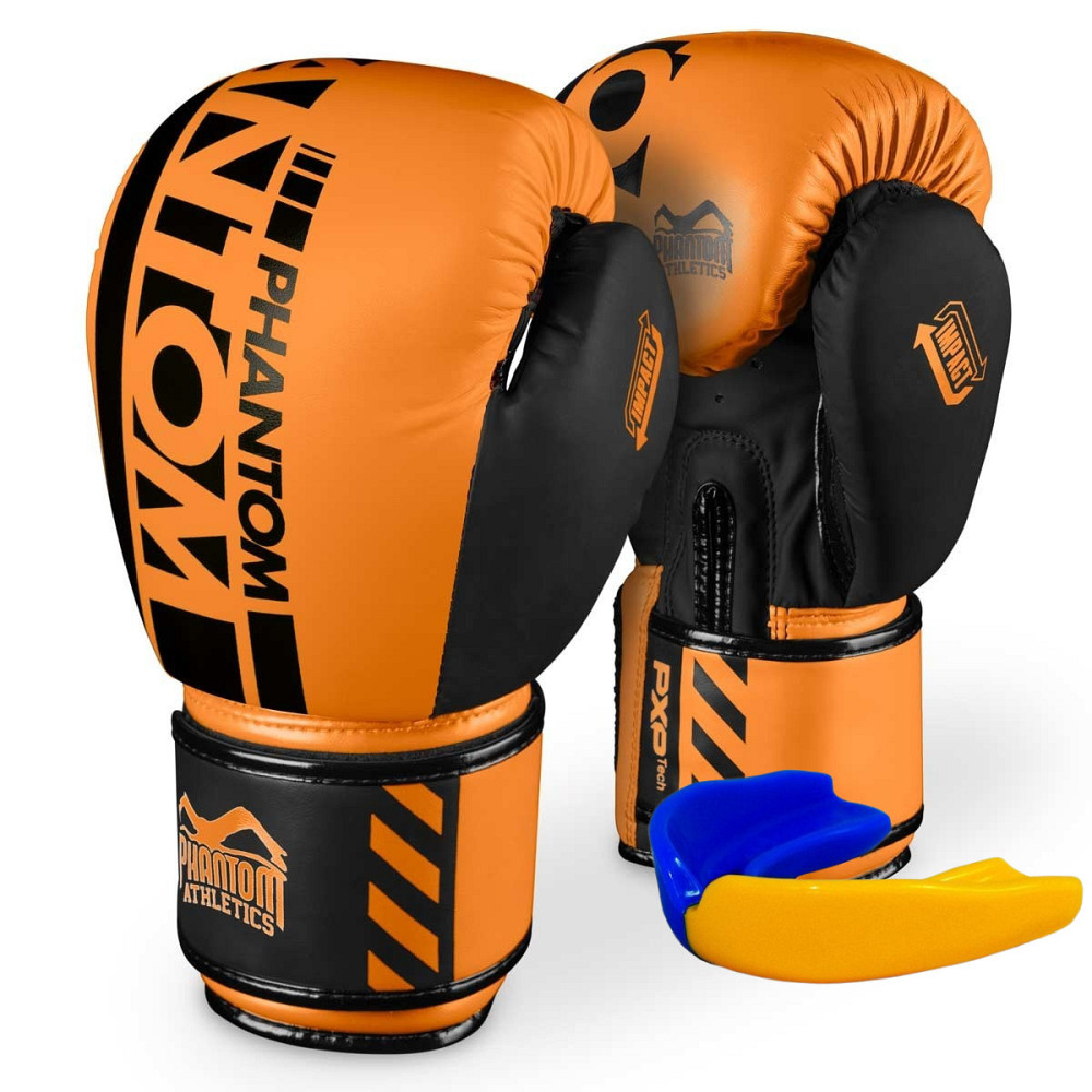 Боксерские перчатки Phantom APEX Neon Orange 10 унций (капа в подарок) Киев - изображение 1