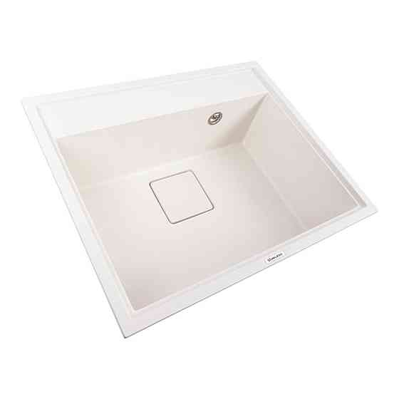 VALESO Гранітна мийка VALESO SHERLIT 6050 матова Білосніжна Киев