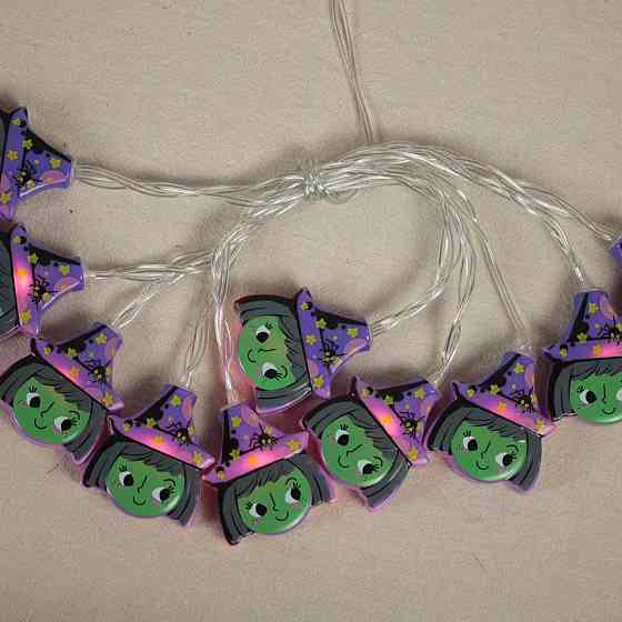 Гирлянда на Хэллоуин 150 см 10 led 45 на 40 мм разноцветный Киев
