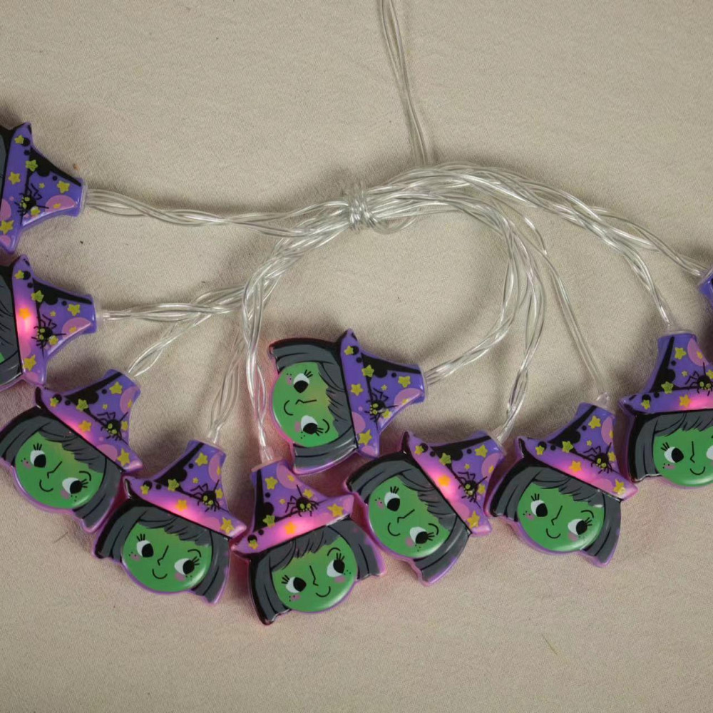 Гірлянда на Хелловін 150 см 10 led 45 на 40 мм різнобарвний Київ - фото 3