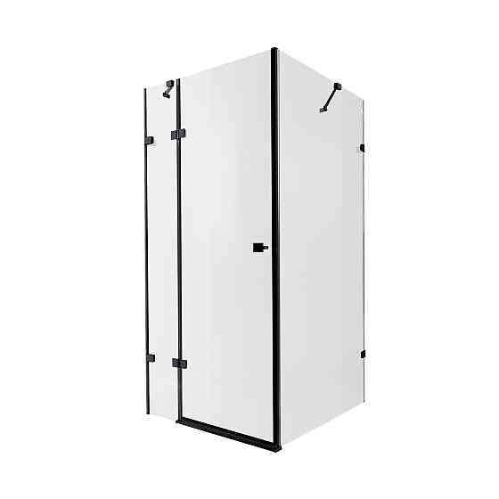 Душевая кабина Qtap Capricorn BLA1099SC6 90x90 см, стекло Clear 6 мм, покрытие CalcLess без поддона Киев