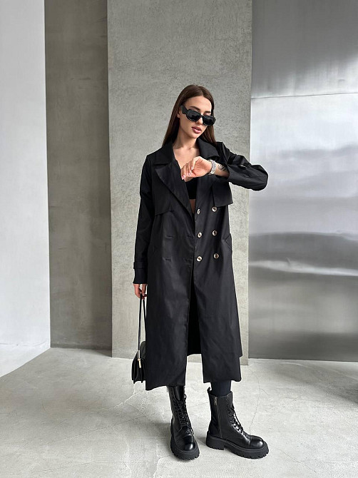Жіночий трендовий стильний тренч  щільний коттон-парка Одеса - фото 5