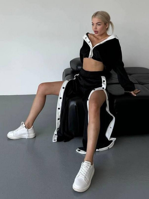 Жіночий стильний прогулянковий костюм двійка плюш-велюр Одеса - фото 5