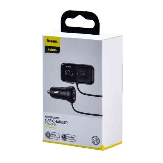 FM-модулятор Baseus T Shaped S-16 для автомобиля черный Киев