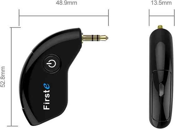 Портативний бездротовий Bluetooth-передавач FirstE для підключення до телевізора та допоміжних аудіопристроїв Київ