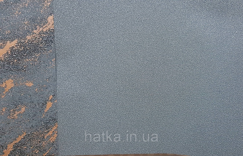 Шпалери вінілові на флізеліні Marburg Lava метрові однотонні структурні в крихту темно-бірюзові Київ - фото 3