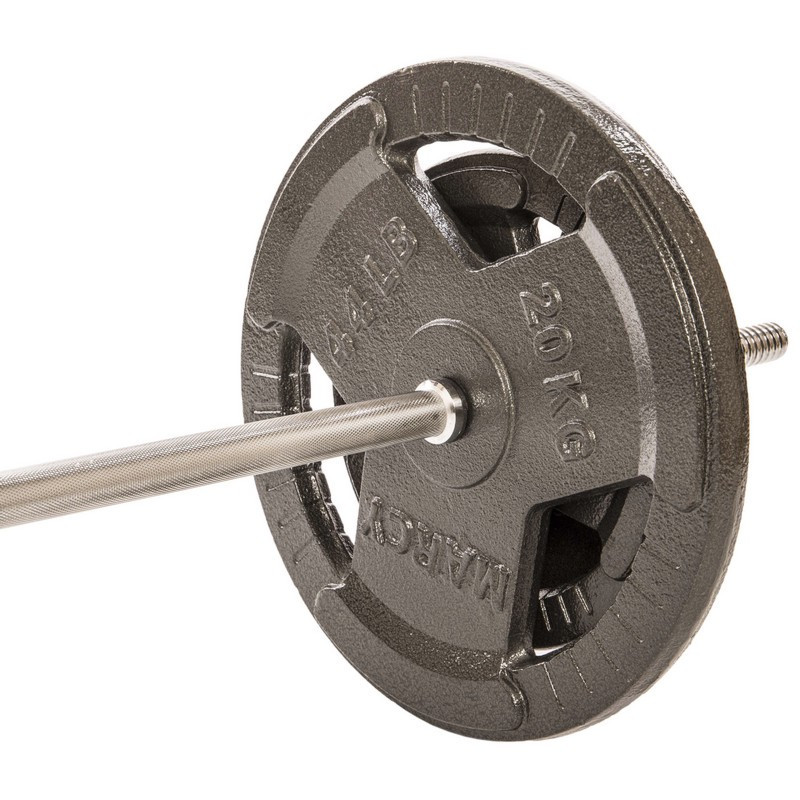 Штанга пряма зі сталевими блінами на 83 кг довжина-1,8 м SPORTS 1139-83 Київ - фото 4