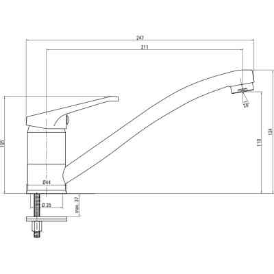 Мойка кухонная Deante Doppio+ зміш. BYU 060M (ZENA0103) Винница