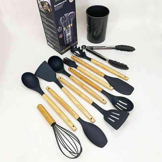 Комплект кухонной утвари, Кухонные аксессуары силикон, Набор для универсального использования на кухне OD-48 Львов