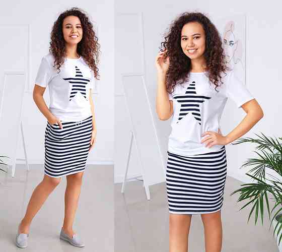 Костюм с юбкой Афина батал Киев