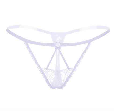 Еротичні стрінги білі - розмір 42-46, 85% поліестер, 15% нейлон Київ