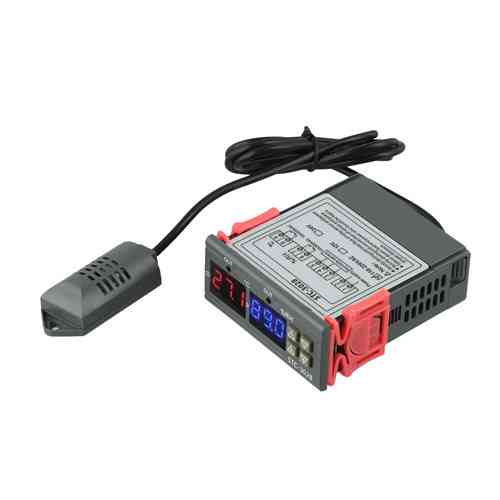 Контролер температури та вологості STC-3028 220В 10А -20-80C 0-100 відсотків 2 реле цифровий термогігростат 88x75x35мм Київ