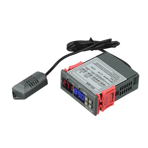Контролер температури та вологості STC-3028 220В 10А -20-80C 0-100 відсотків 2 реле цифровий термогігростат 88x75x35мм Київ - фото 1
