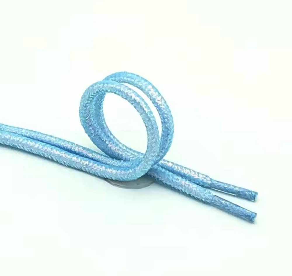 Шнурки блестящие глиттерные Голубой Смела - изображение 2