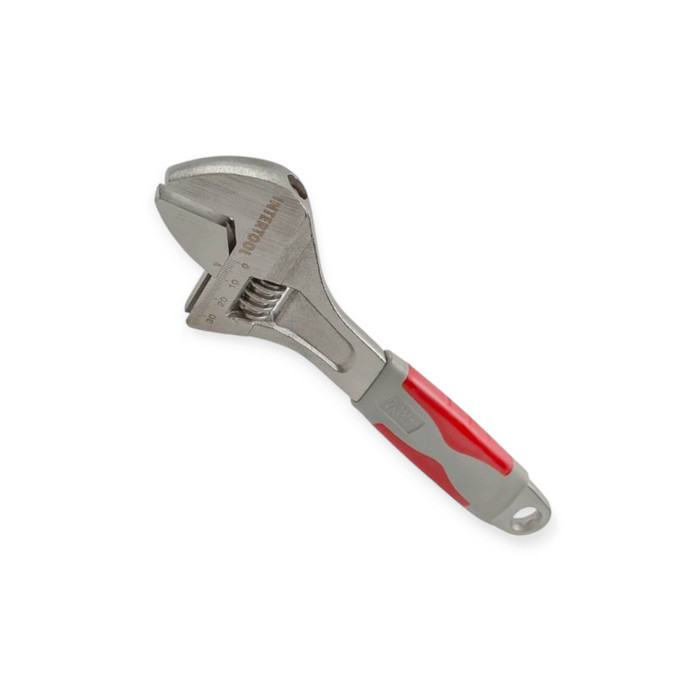 Ключ разводной 300 мм резиновая ручка CrV Мукачево - изображение 1