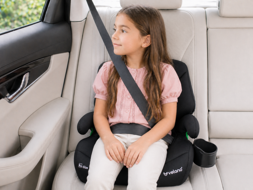 Бустер VELANO Gravo i-Size 125-150 см, ISOFIX + подстаканник, black Киев - изображение 5