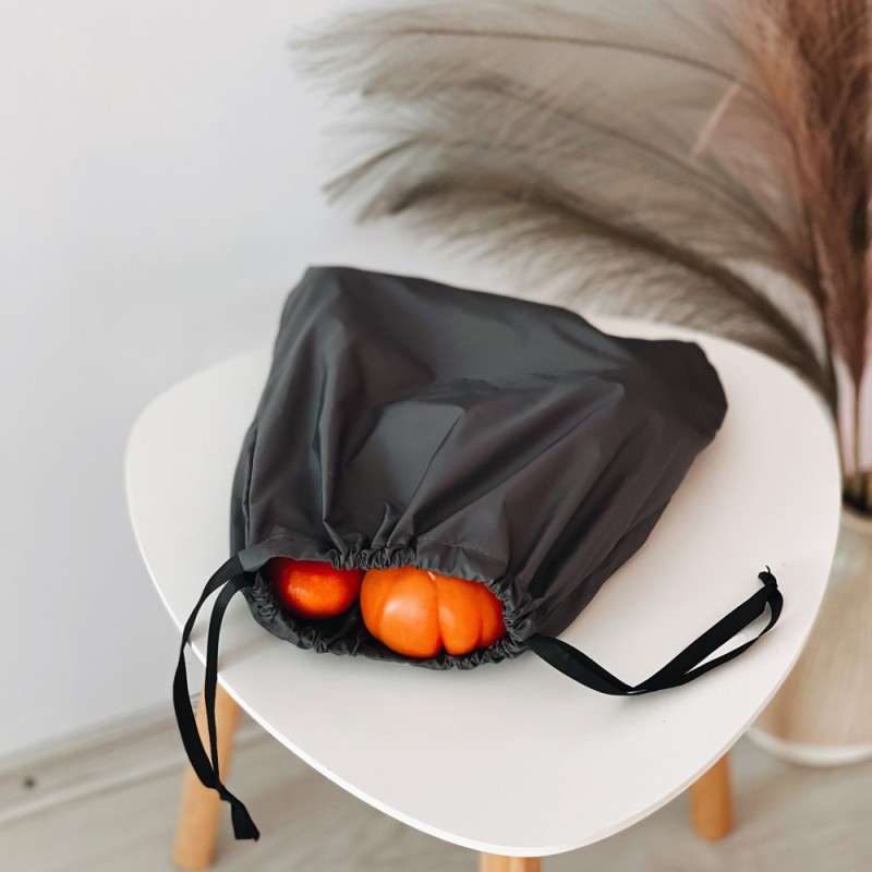 Многоразовый мешочек для покупок из нейлона M 30х30см (Серый) Сумы - изображение 1