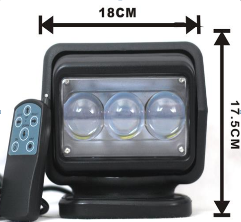 Прожектор 4800Lm Черный 12В для лодок катеров яхт Киев