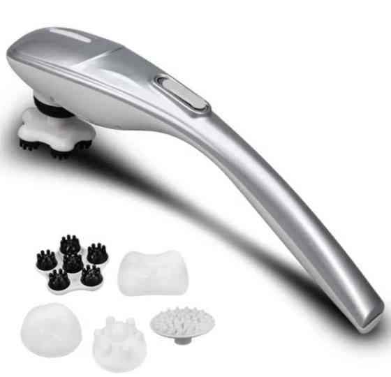 Ручной массажер 701-В для шеи, спины и тела (5 насадок) Винница