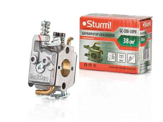 Карбюратор с праймером для бензопилы 38 куб.см. Sturm GC-CRB-38PH (читать описание) Ровно