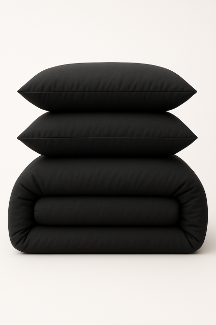 Ecotton Наволочка Ecotton 50х70 см фланель із бавовни Black чорний Коломыя - изображение 1