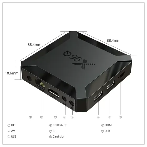 Смарт ТВ приставка X96Q 2/16 Гб Smart Android TV Box Андроїд ТВ бокс Київ