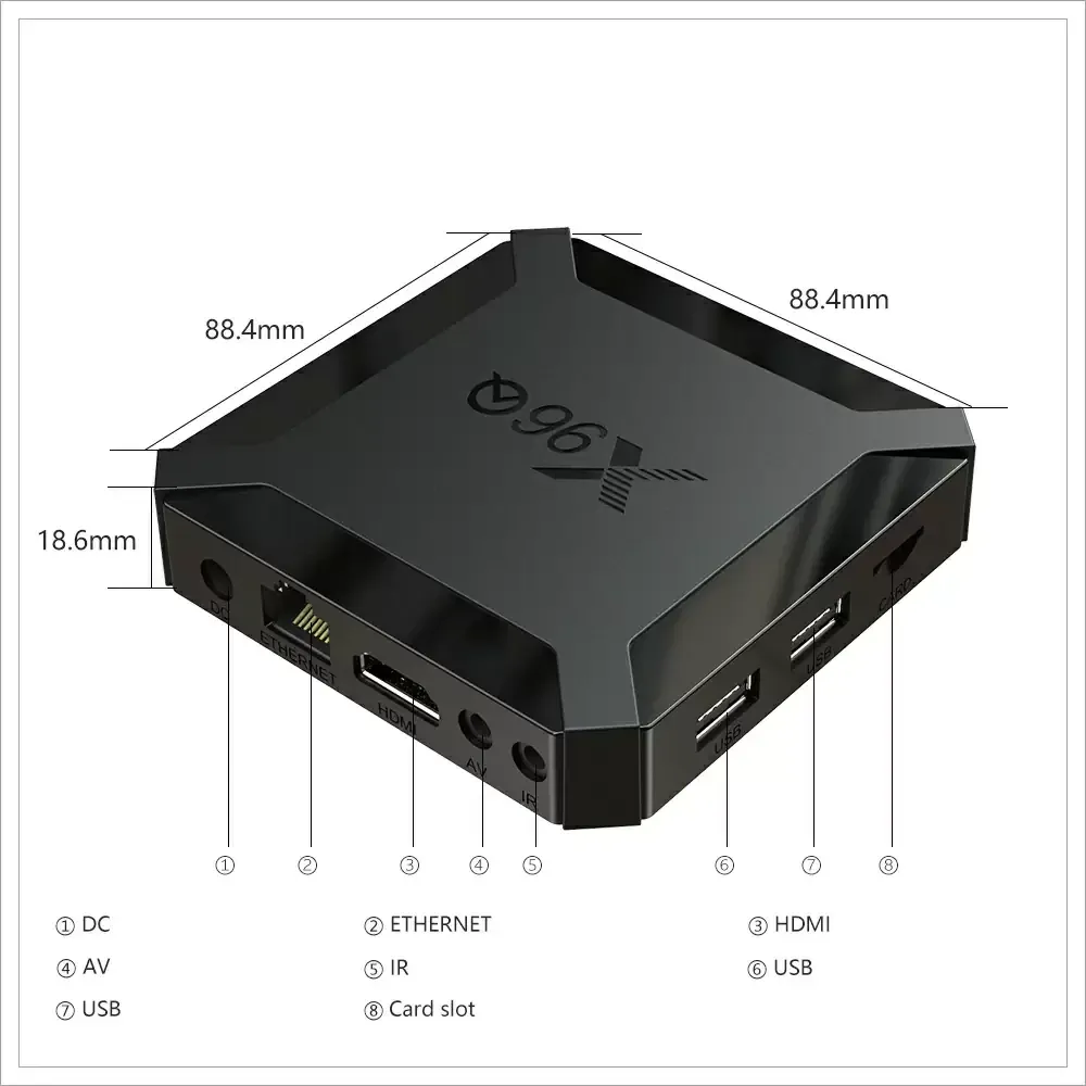 Смарт ТВ приставка X96Q 2/16 Гб Smart Android TV Box Андроїд ТВ бокс Київ - фото 6