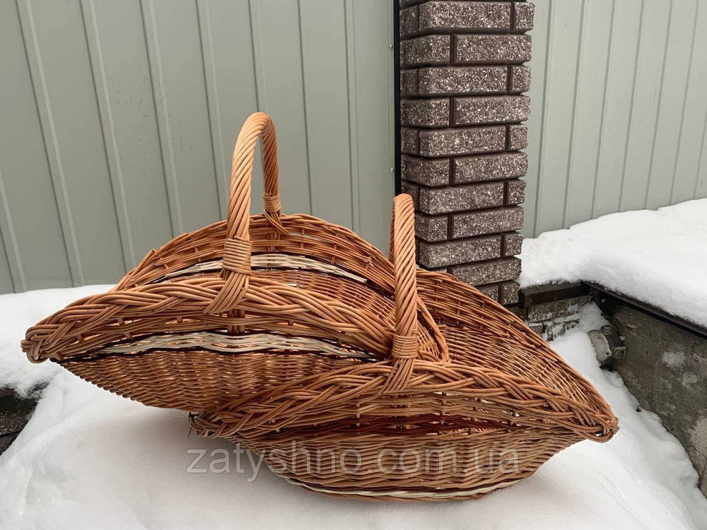 Корзина из лозы для дров Киев - изображение 1