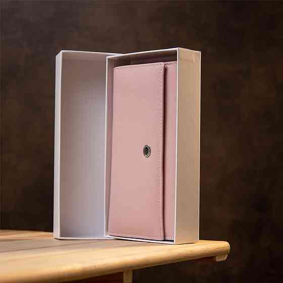 Місткий жіночий гаманець ST Leather 19390 Рожевий Київ