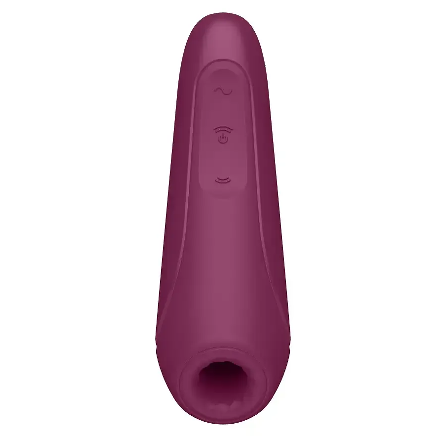 Вакуумний кліторальний стимулятор Satisfyer Curvy 1+ Rose Red з керуванням через інтернет Львів - фото 4
