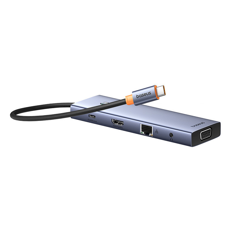 USB-хаб Baseus UltraJoy Series 10-Port HUB Docking Station Space Grey（Type-C to HDMI4K@60Hz*1+VGA*1+USB Одеса - фото 7