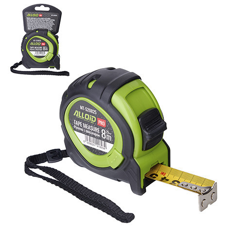 Alloid Pro. Рулетка з фіксатором  8 м/25 мм, MT-520825 Одеса - фото 1
